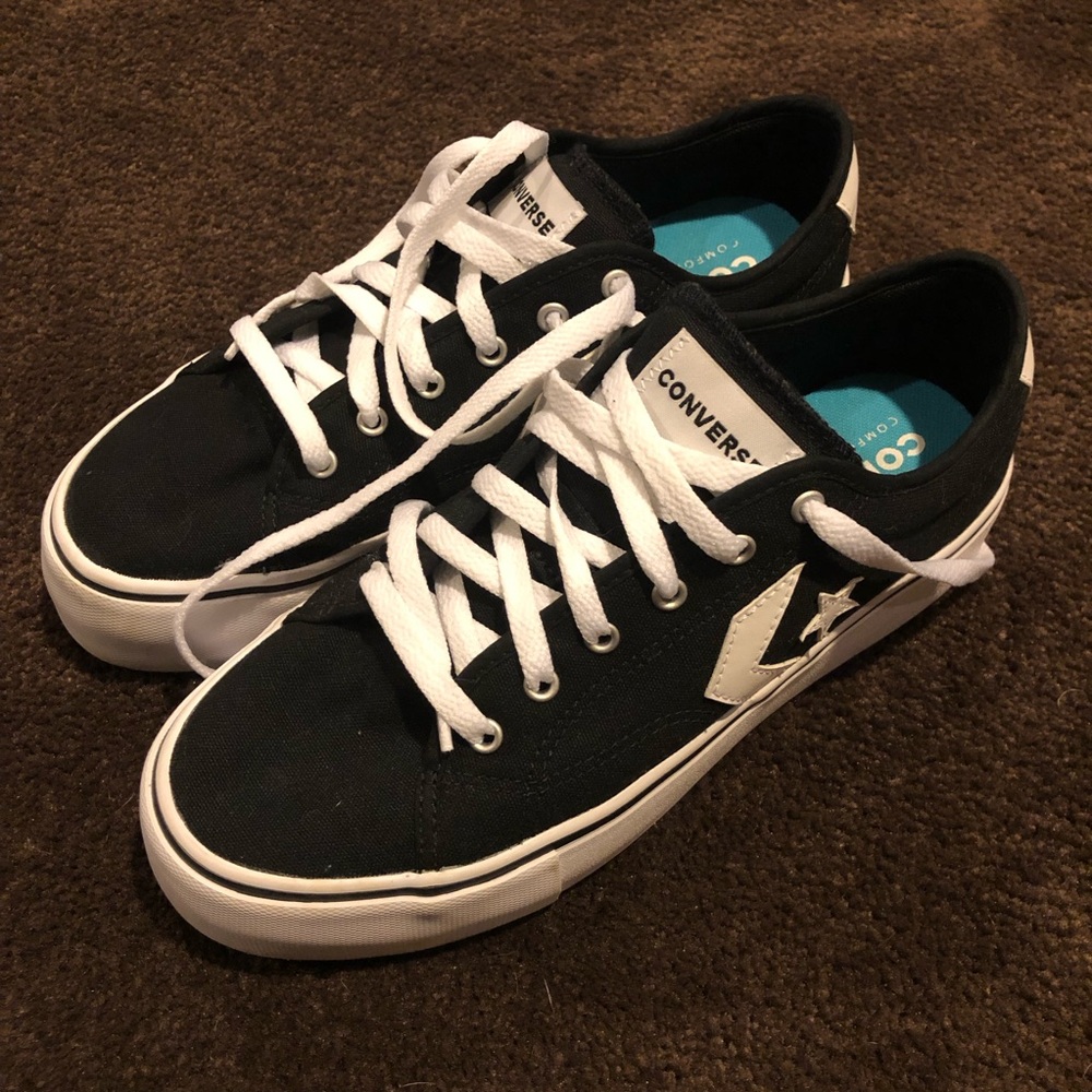 Converse Black and White Low-Top Sneakers